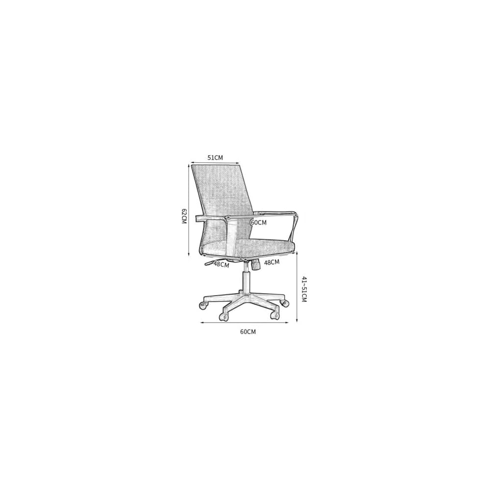 Ergonomic Home Office Desk Chair – Swivel Computer Chair with Adjustable Height – Comfortable Conference & Training Chair for Remote Learning and Work