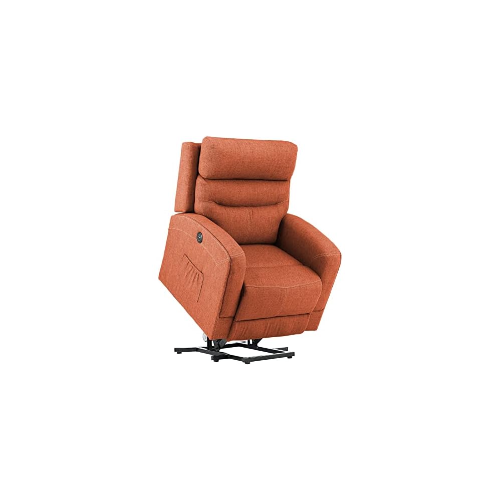 Living Room Chairs Power Lift Recliner Chair Massage Heat for Elderly Upgraded Motorized Sofa Linen