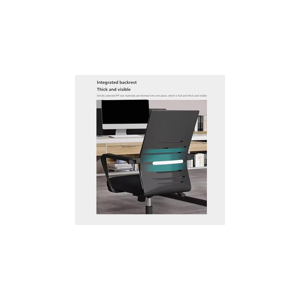 Ergonomic Home Office Desk Chair – Swivel Computer Chair with Adjustable Height – Comfortable Conference & Training Chair for Remote Learning and Work